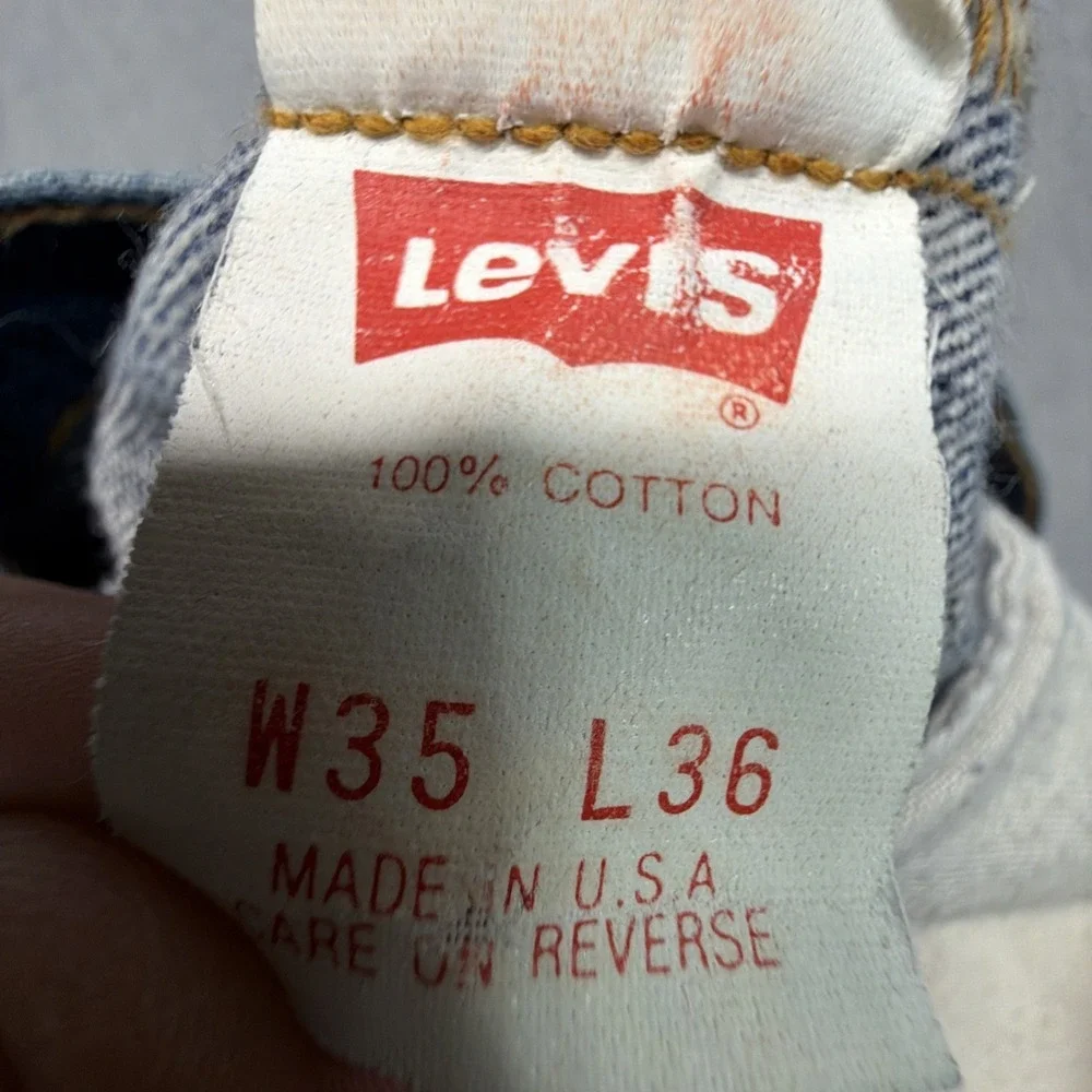 Vintage‎ Levi's 501XX Jeans Made in USA 1992 Mens 35x36 (Fits 32x32)